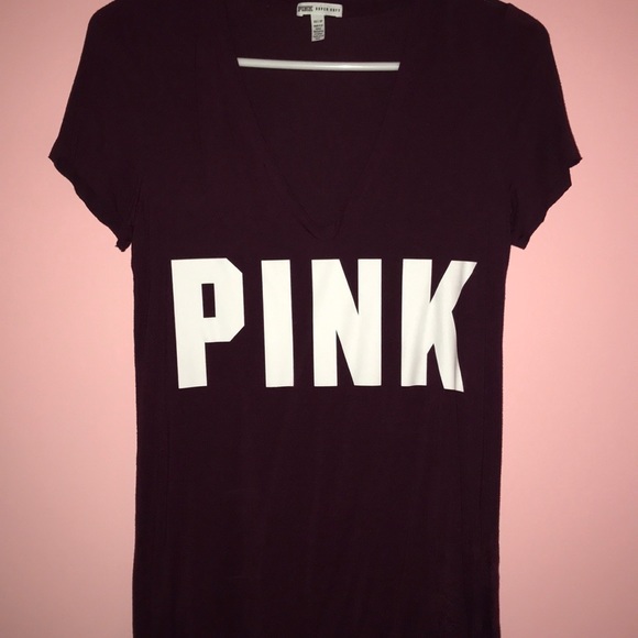 PINK Victoria's Secret Tops - Maroon PINK Shirt